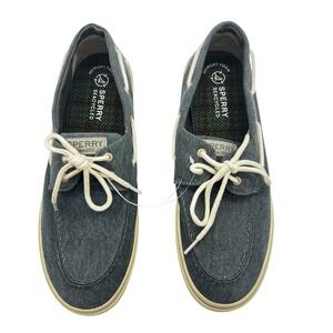 Sperry Top Sider Sea Ketch Boat Shoes‎ Mens 14 Memory Foam Blue Preppy Sailor